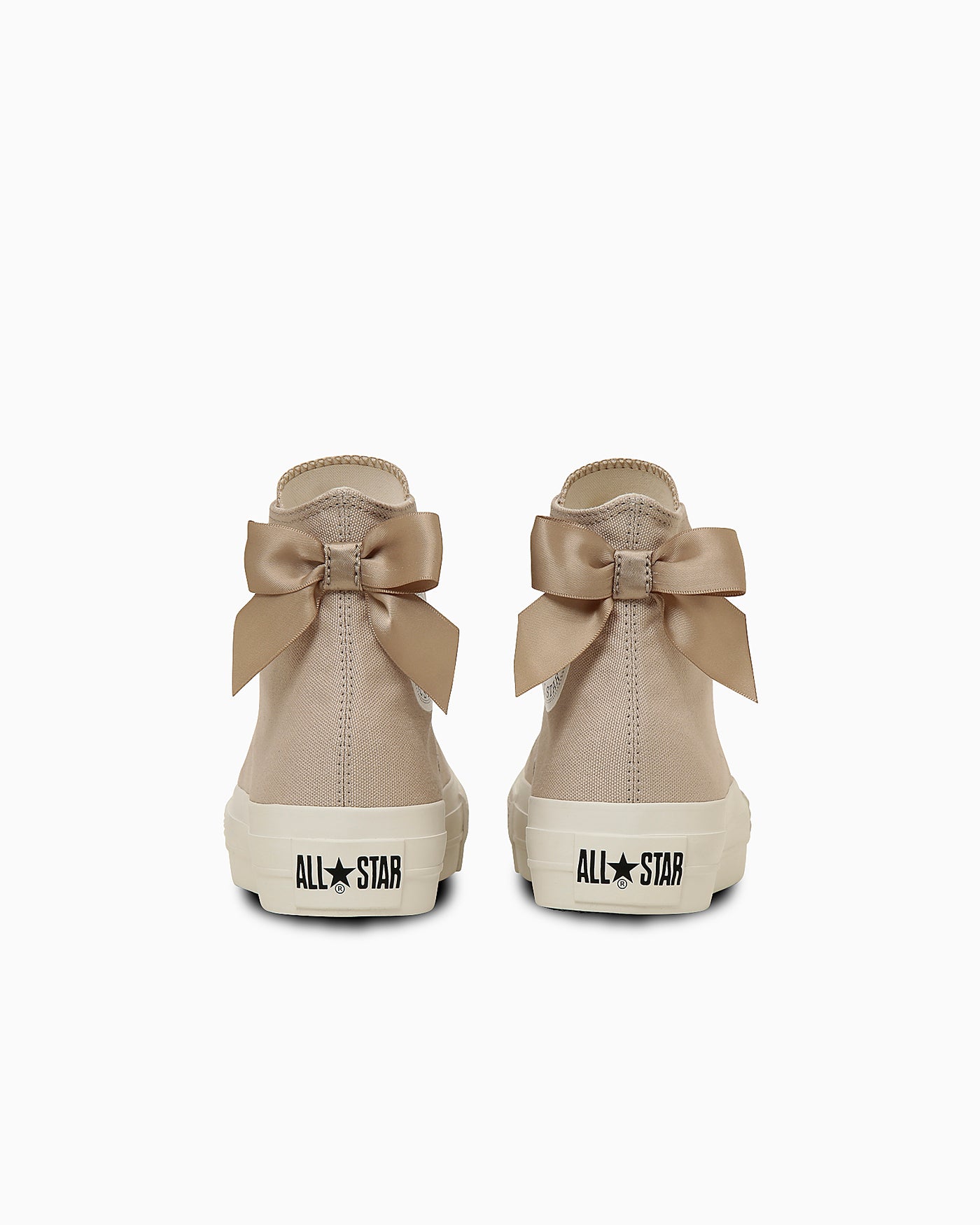 Shop (W) Converse All Star 厚底後綁帶高筒帆布鞋 煙霧米色 31315930