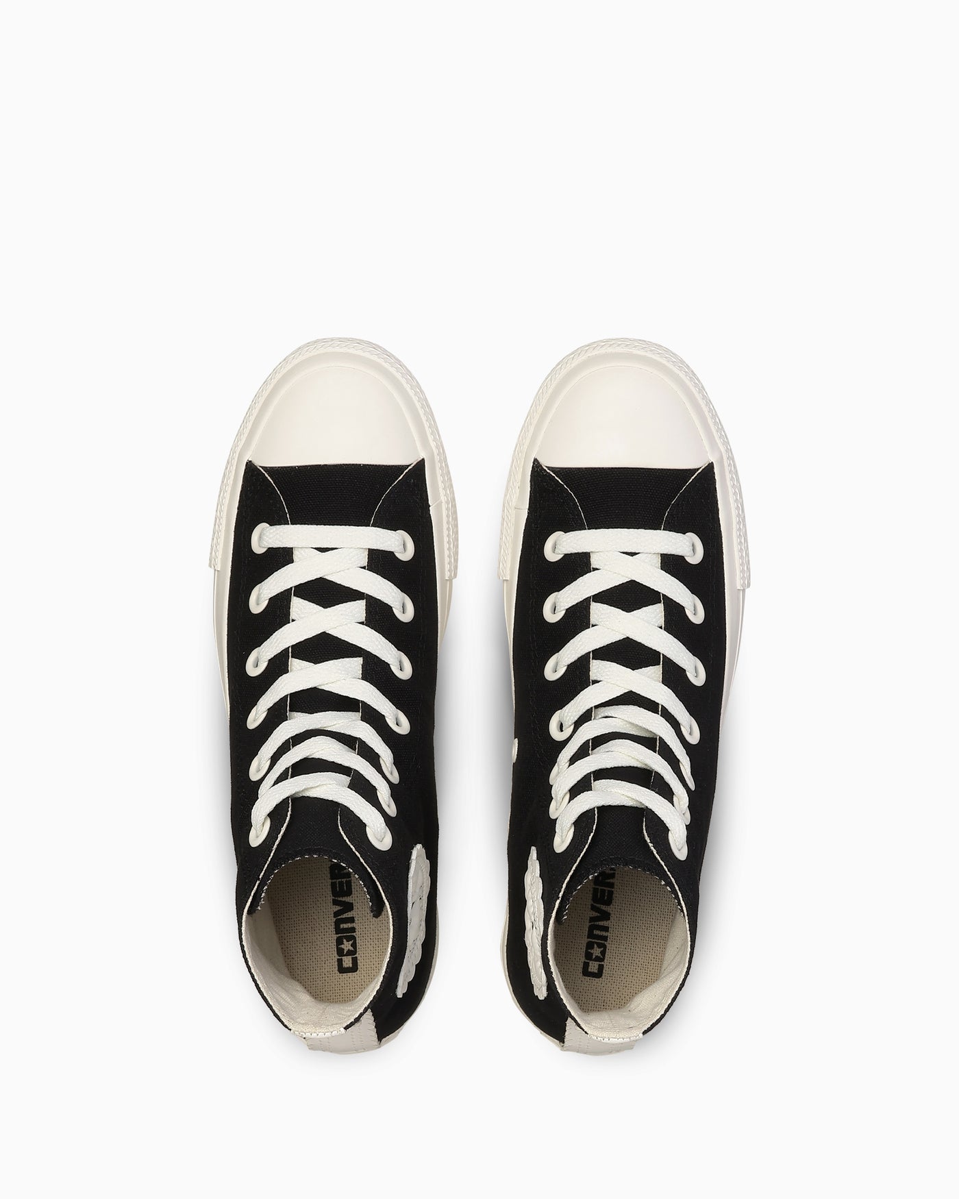 Shop (Women) Converse All Star Platform Flowercut High-Top Sneakers Black/White 31318810