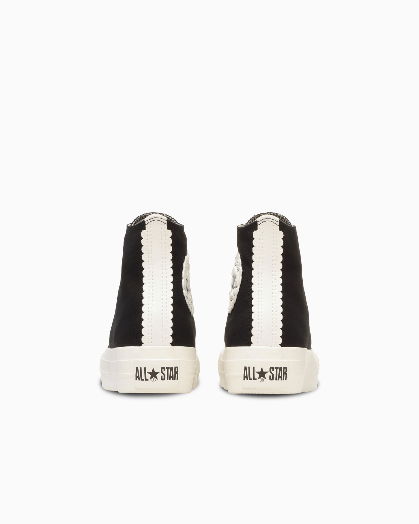 Purchase (Women) Converse All Star Platform Flowercut High-Top Sneakers Black/White 31318810