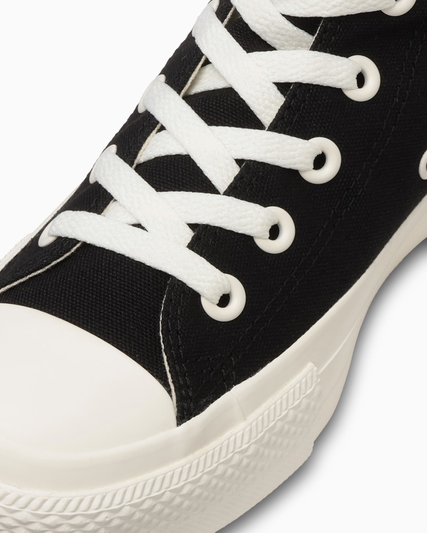 Sizing (Women) Converse All Star Platform Flowercut High-Top Sneakers Black/White 31318810