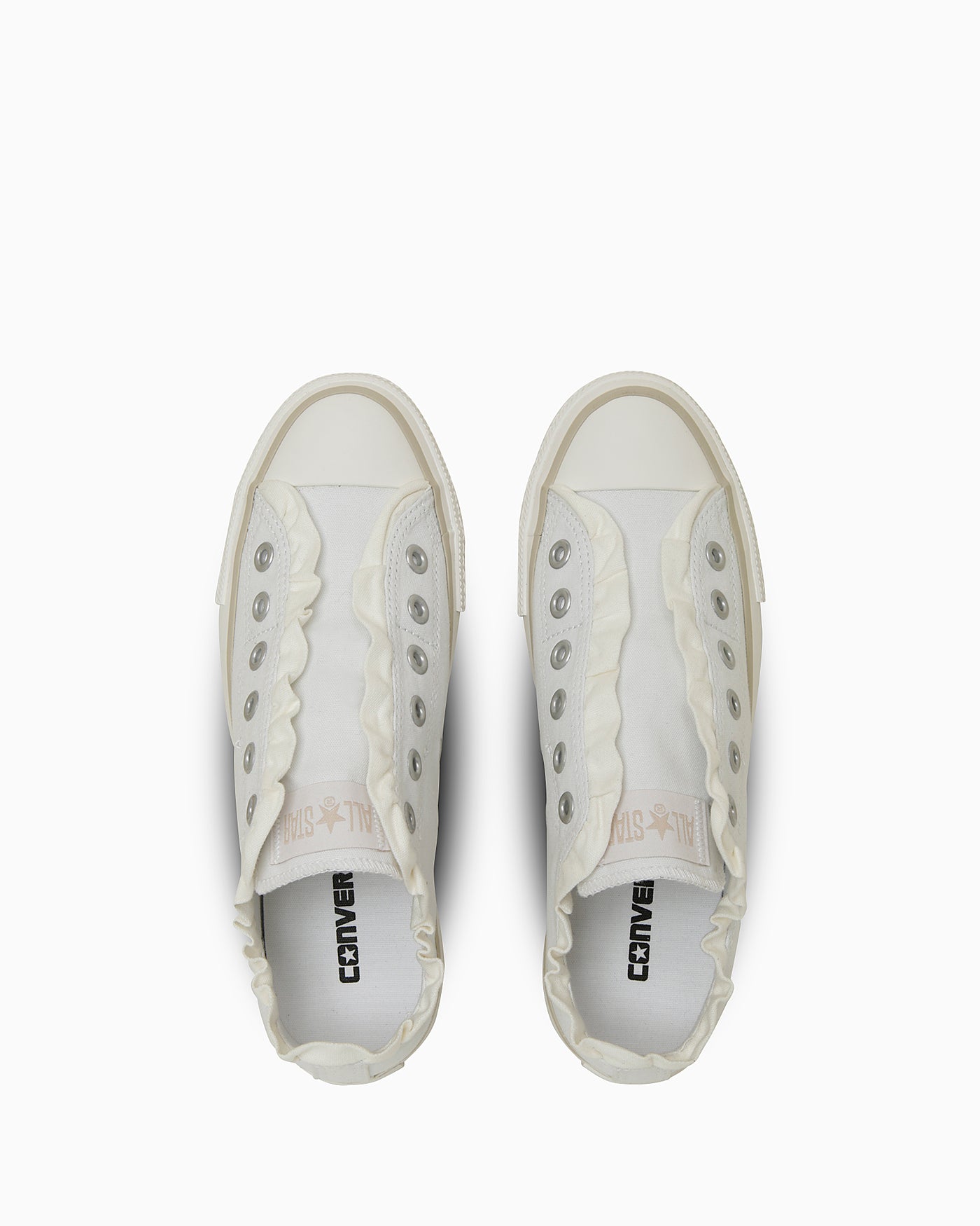 Lookbook (W) Converse All Star Platform Frill Slip Ox Putih/Beige Kusam 31315110