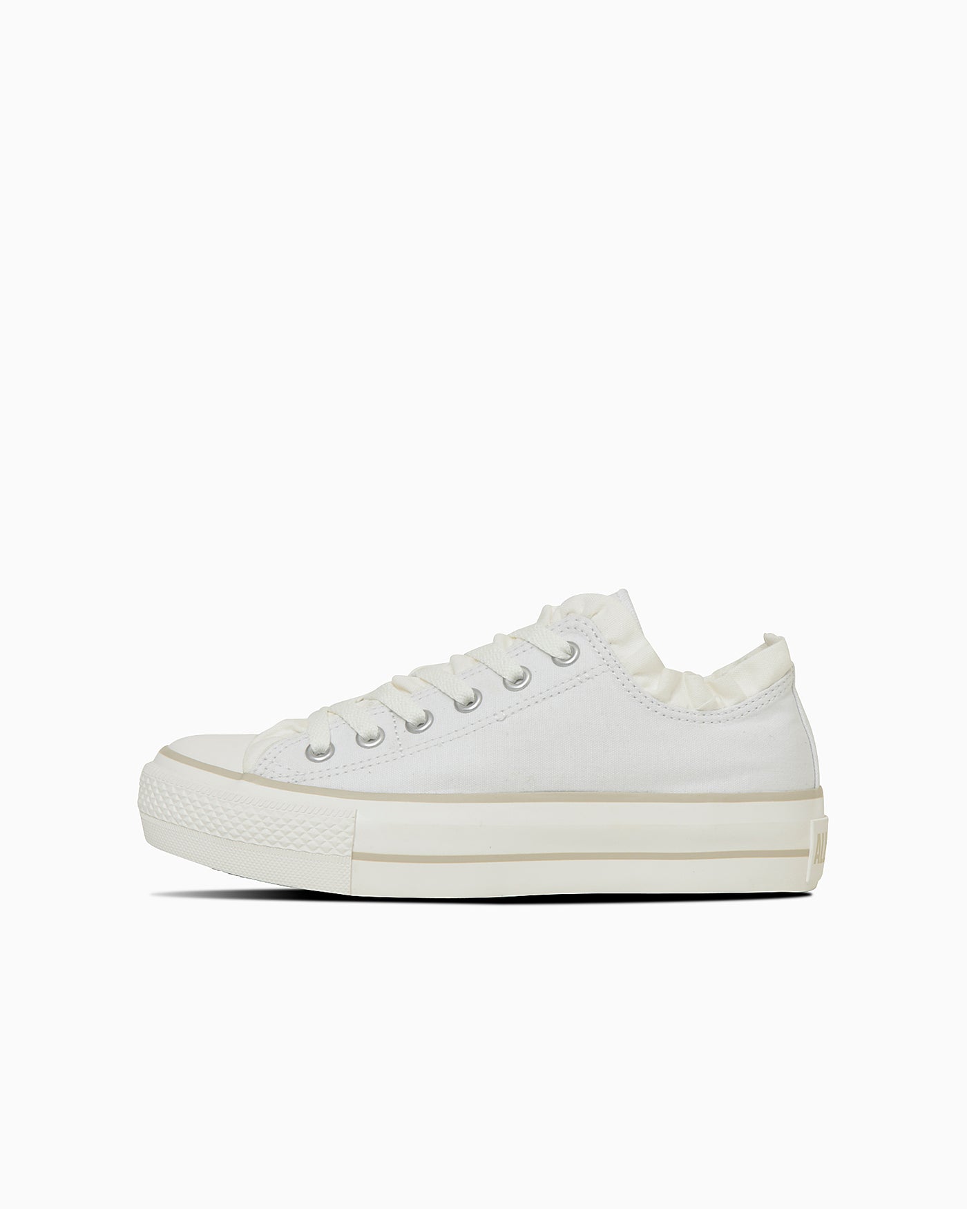 Cheap (W) Converse All Star Platform Frill Slip Ox Putih/Beige Kusam 31315110