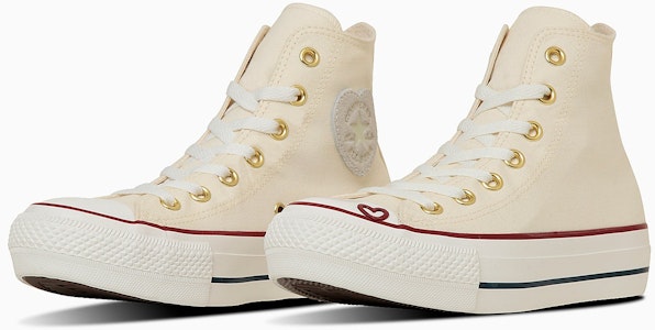 (W) コンバース オールスター プラットフォーム ハートポイント ハイ スニーカー ペールアイボリー 31315780 Buy (W) コンバース オールスター プラットフォーム ハートポイント ハイ スニーカー ペールアイボリー 31315780