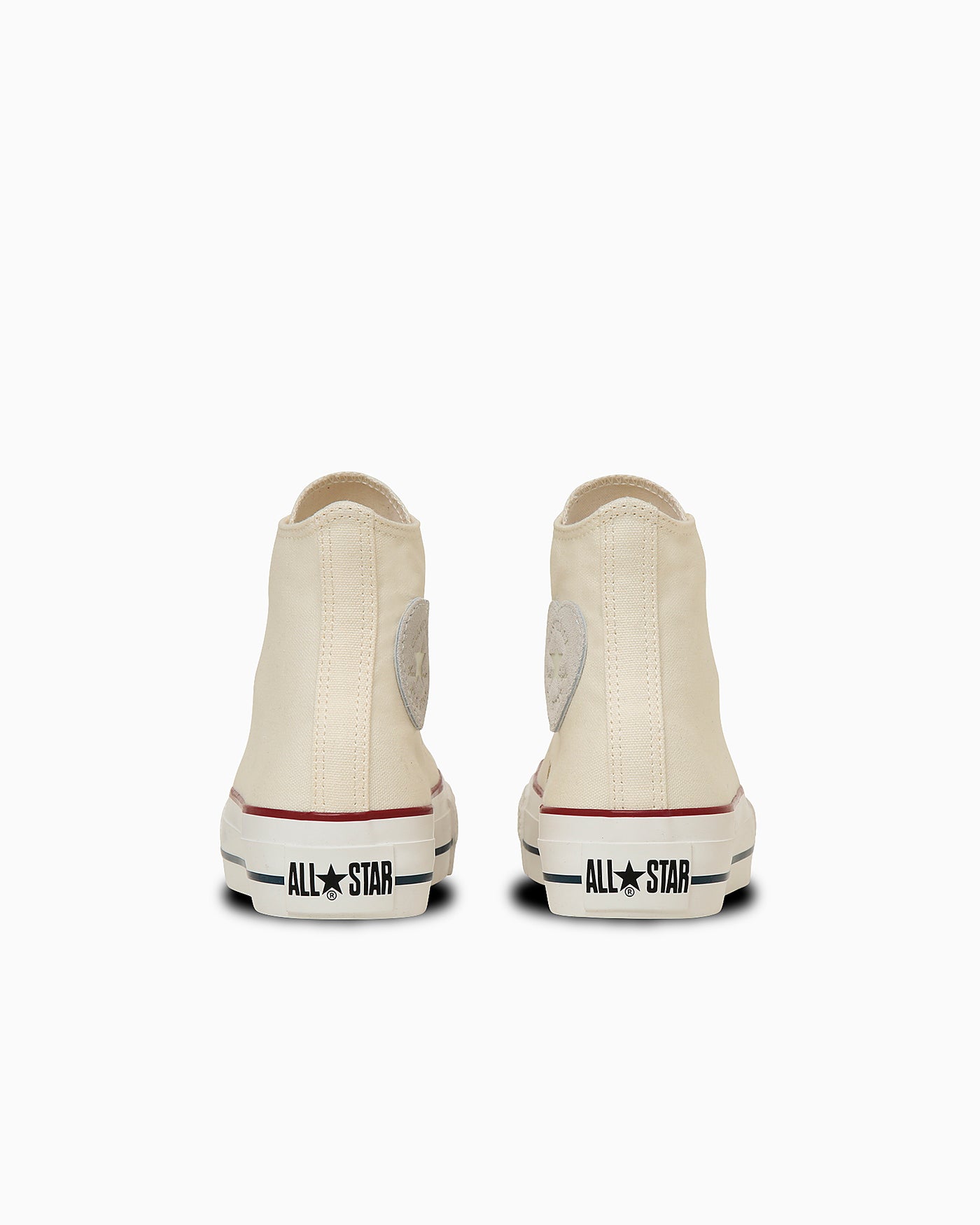 Shop (W) コンバース オールスター プラットフォーム ハートポイント ハイ スニーカー ペールアイボリー 31315780