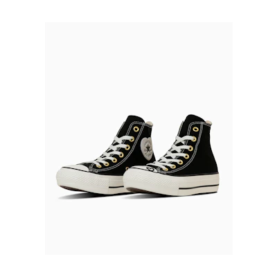 (W) Converse All Star Platform Heartpoint High-top Pale Ivory