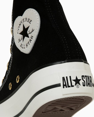 (W) コンバース オールスター プラットフォーム ハートポイント ハイトップ ペールアイボリー 31315781 Sizing (W) コンバース オールスター プラットフォーム ハートポイント ハイトップ ペールアイボリー 31315781