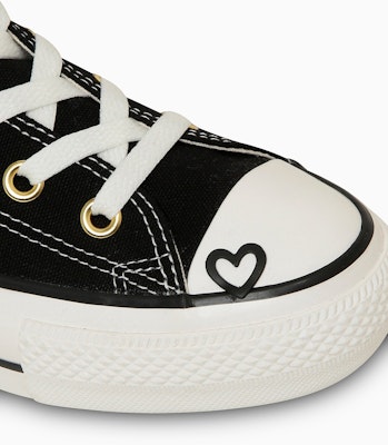 (W) コンバース オールスター プラットフォーム ハートポイント ハイトップ ペールアイボリー 31315781 1