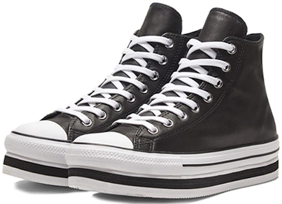 Converse All Star系列 Platform Layer 高筒 球鞋 女款 黑白 Lookbook Converse All Star系列 Platform Layer 高筒 球鞋 女款 黑白