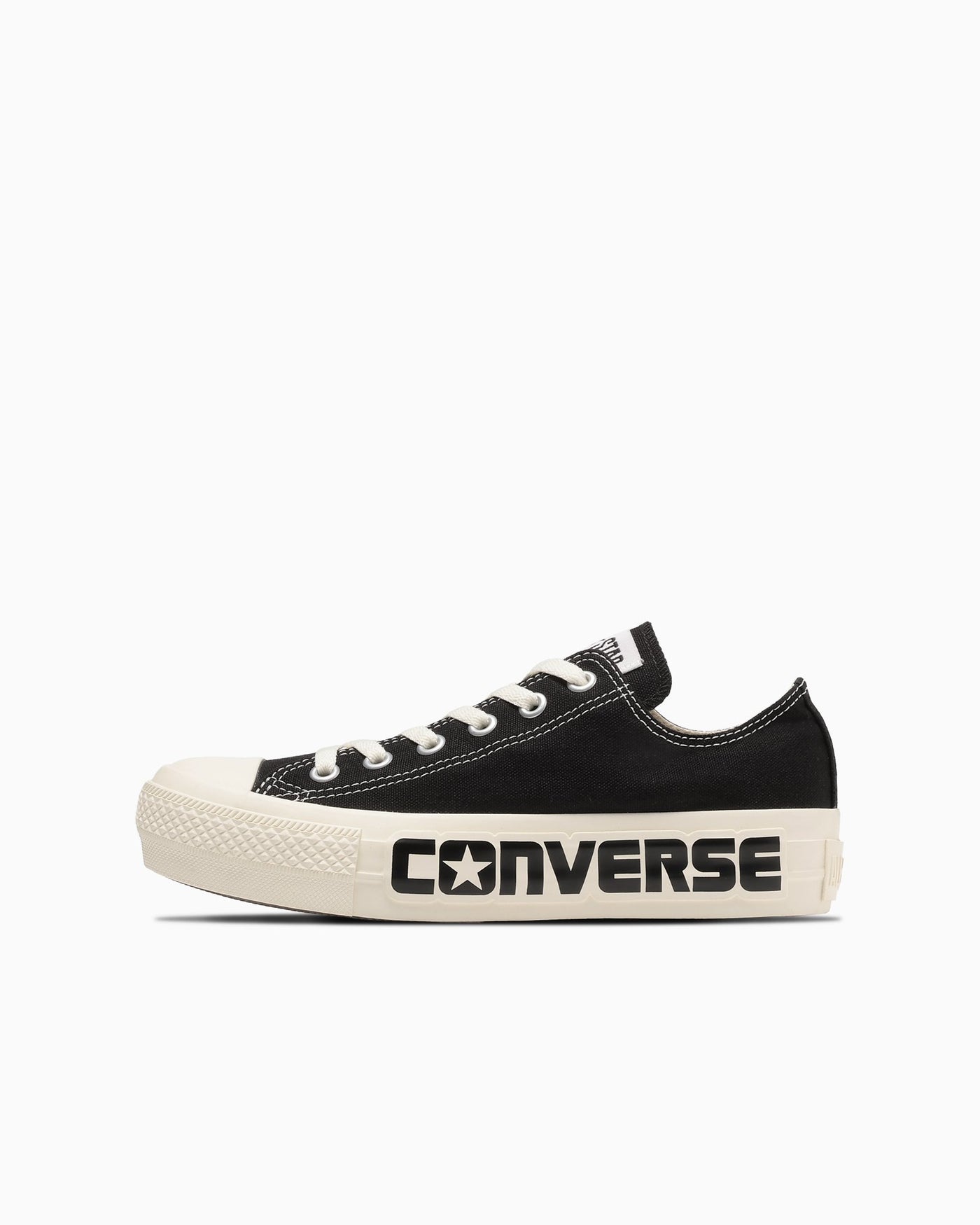 (Women) Converse All Star Platform Logo Patch Low Ox Sneakers Black 31312161