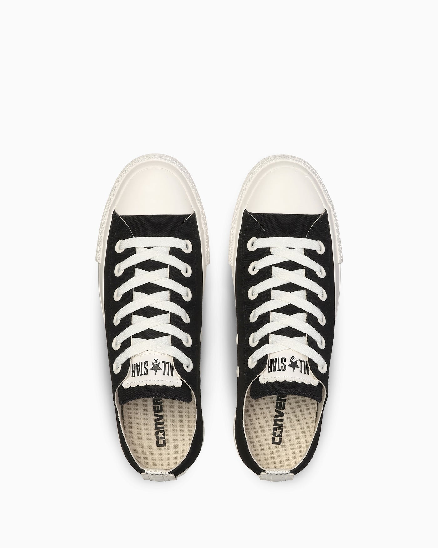 Shop (W) Converse All Star PLTS Flowercut 黑/白 低筒運動鞋 31318820