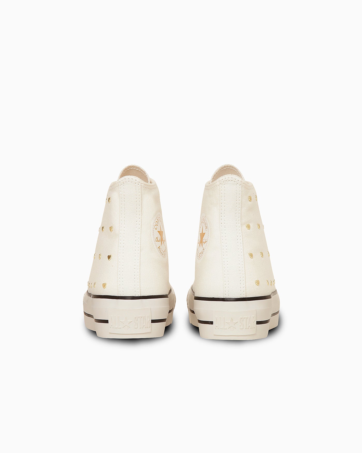 Shop (Women) Converse All Star PLTS Heart Studs High Top Sneakers Black 31314231