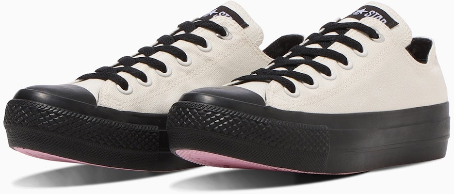 (Women) Converse All Star PLTS Hearteyelet Black Pink Low Ox White/Black 31316691 Order (Women) Converse All Star PLTS Hearteyelet Black Pink Low Ox White/Black 31316691