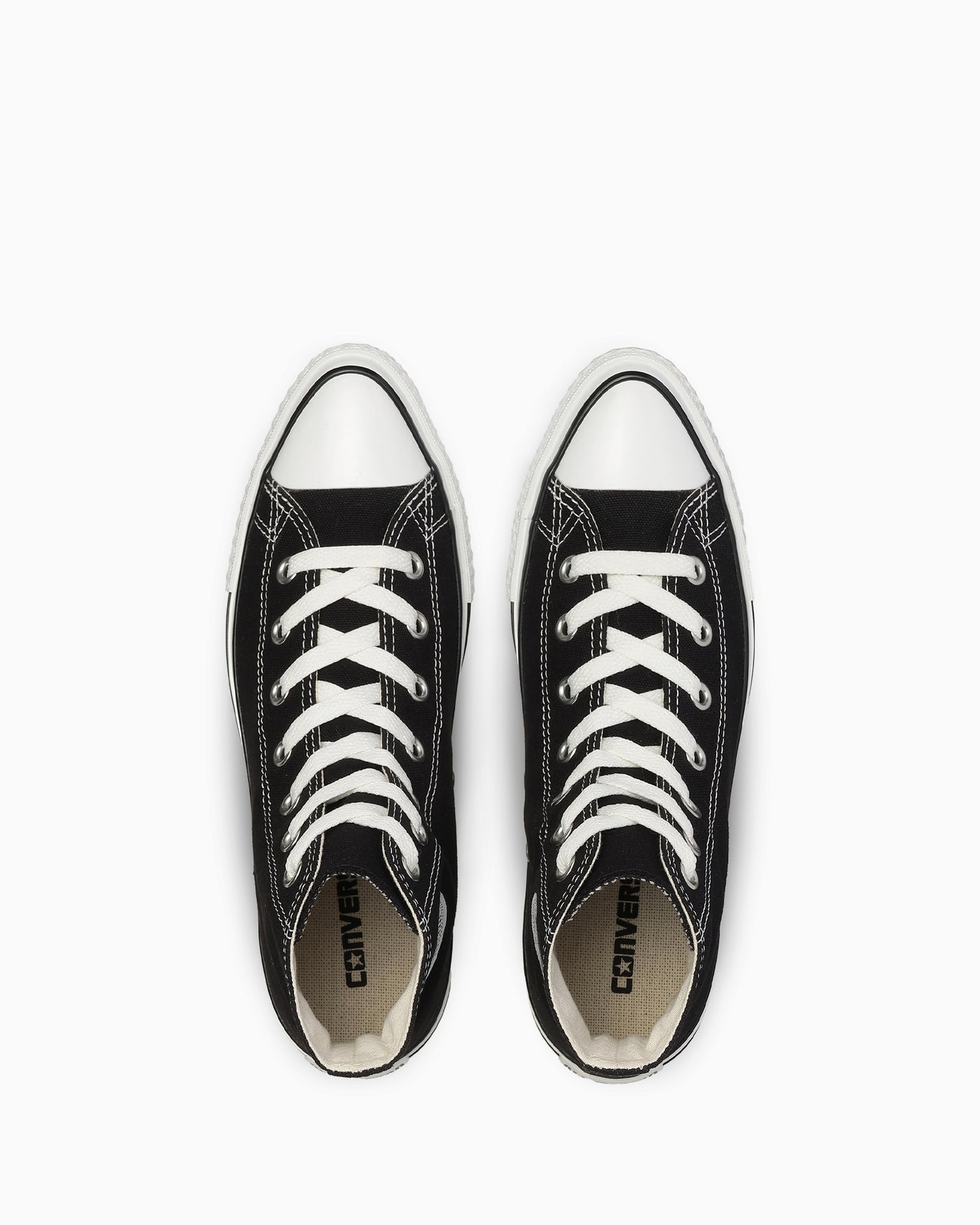 (Women) Converse All Star Pointed Toe High-Top Sneakers Black 31318450