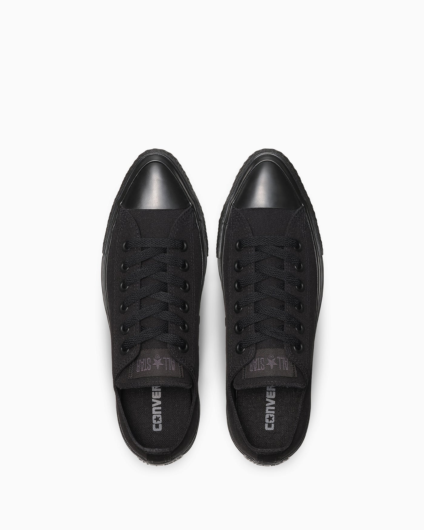 (Women) Converse All Star Pointed Toe OX Low-Top Sneakers Black Monochrome 31318404