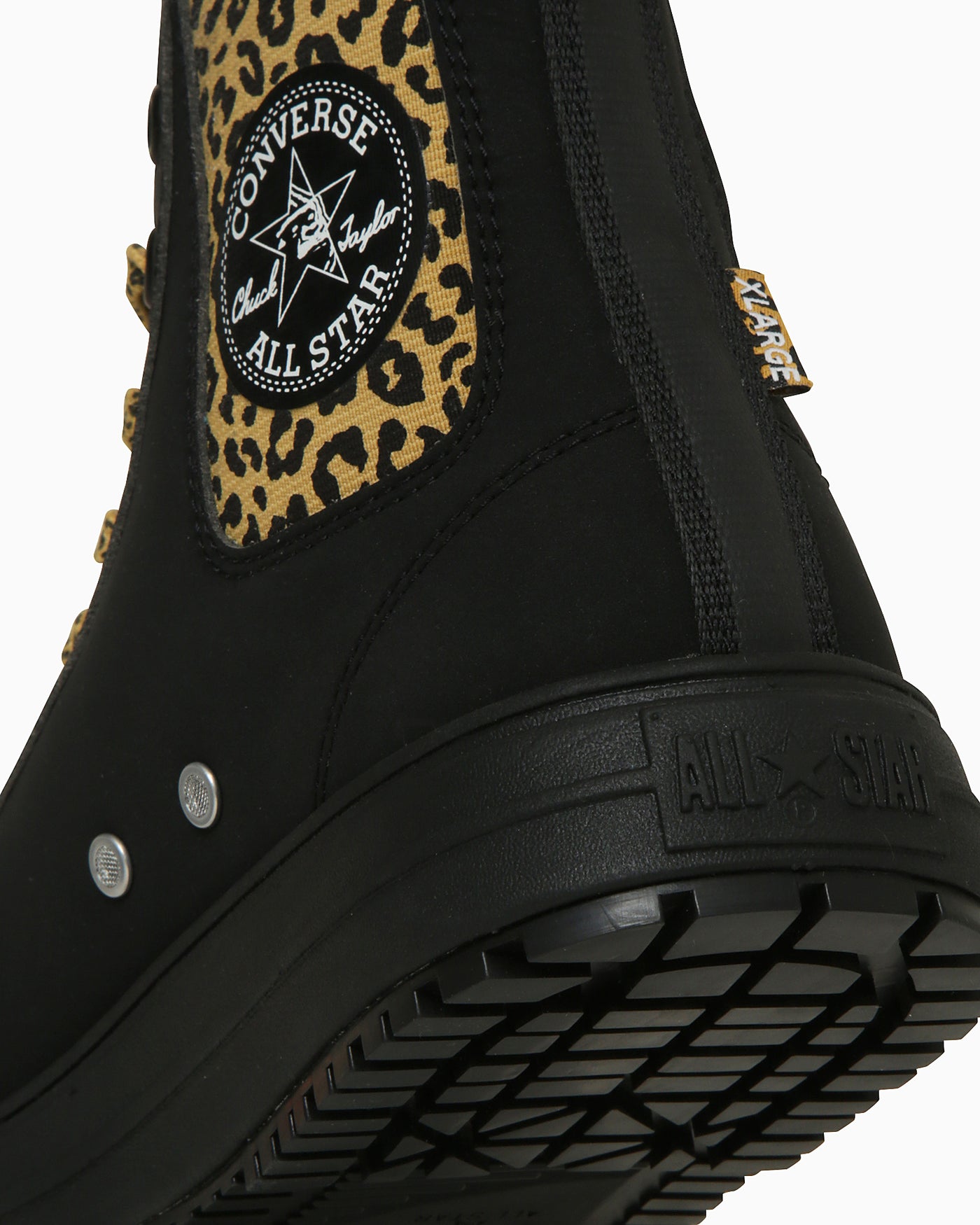 Converse ALL STAR PS SIDEGORE HIGH TOP / XLARGE Sneakers Black/Leopard 圖 7