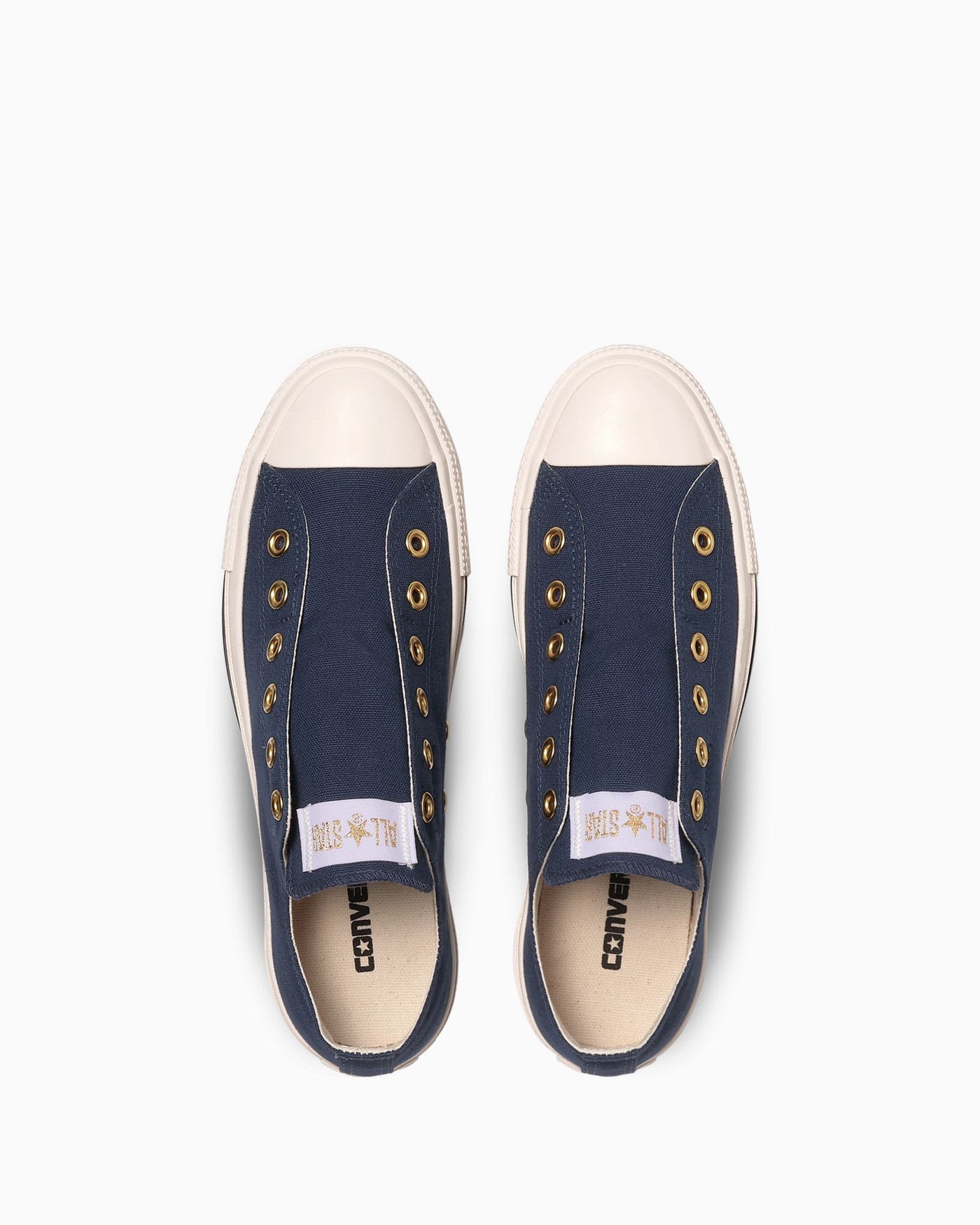 Lookbook (W) Converse All Star Slip III Ox Zapatillas Blanco Roto/Dorado 31312232