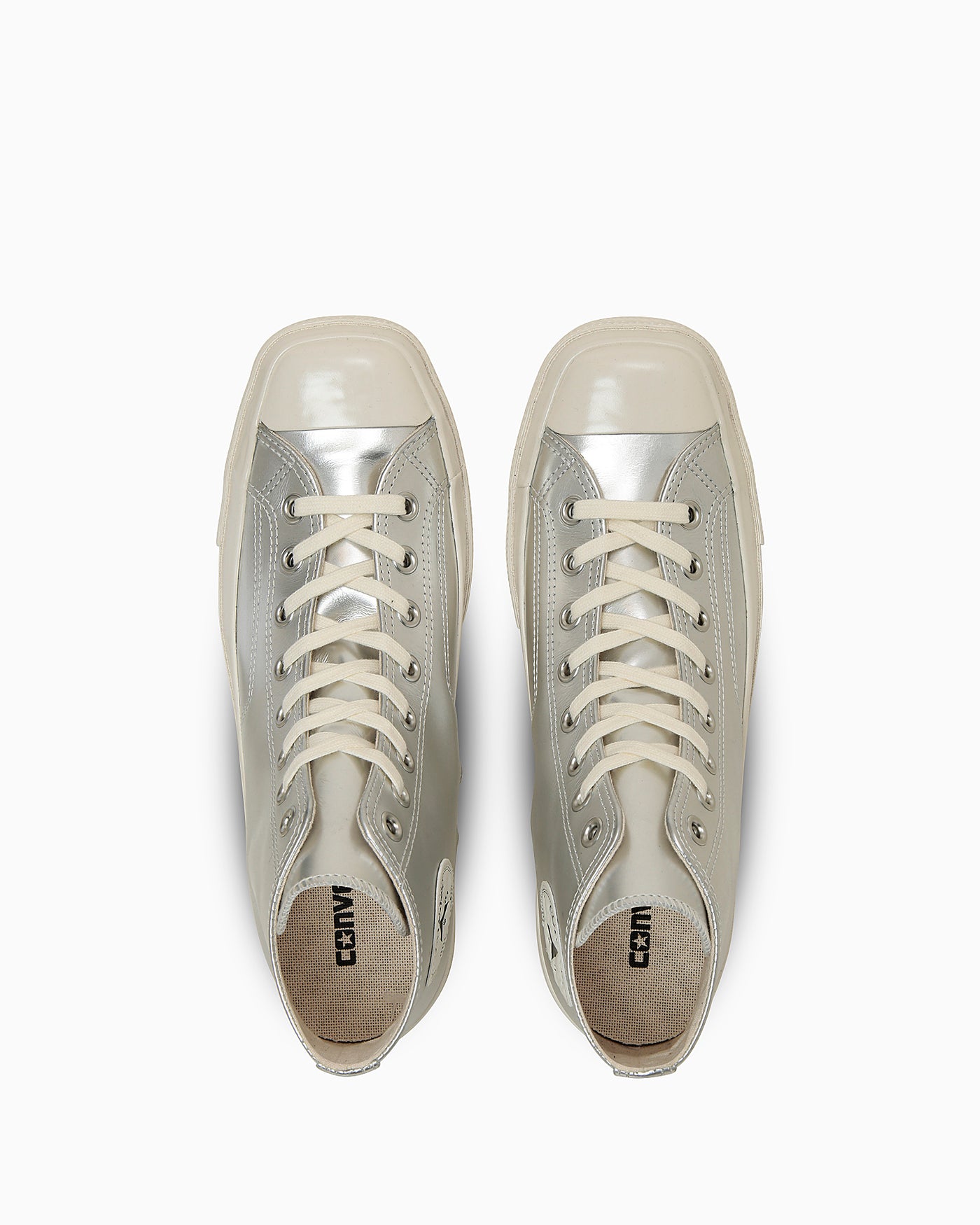 Lookbook (W) コンバース オールスター スクエアトゥ SV ハイトップスニーカー シルバー 31315820