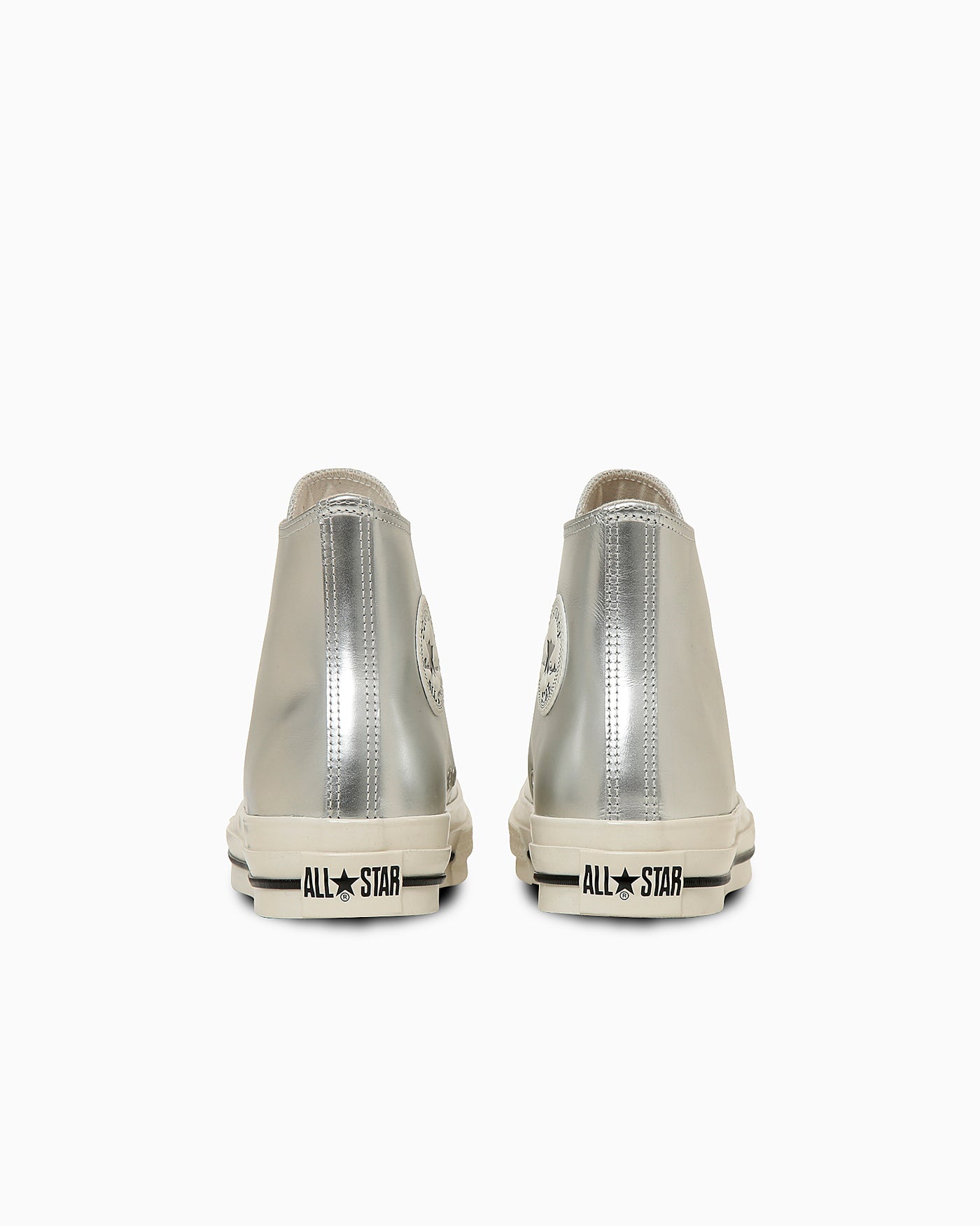 Shop (W) コンバース オールスター スクエアトゥ SV ハイトップスニーカー シルバー 31315820