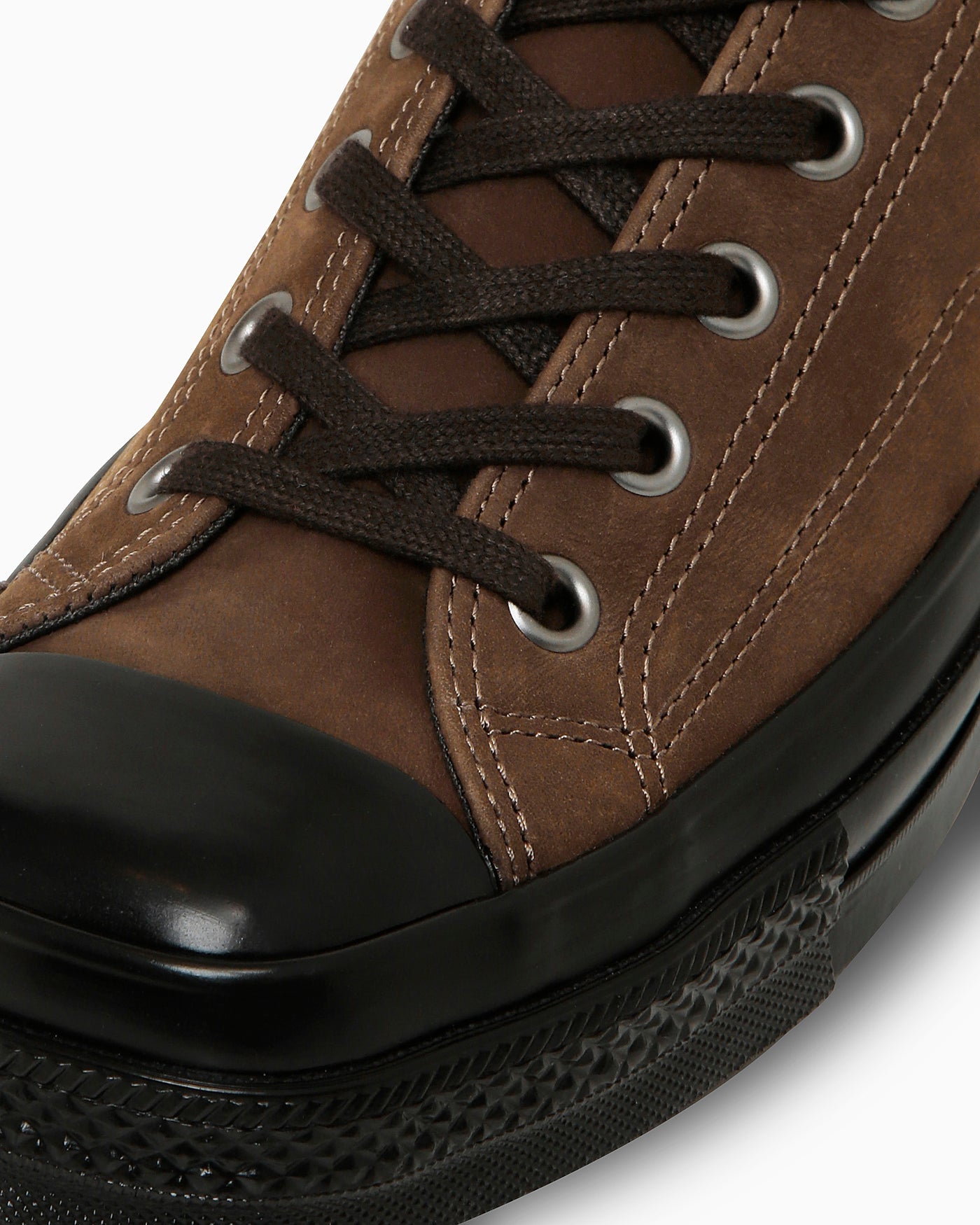 Details for (W) コンバース オールスター スクエアトゥ NB OX スニーカー ダークブラウン/ブラック 31316100