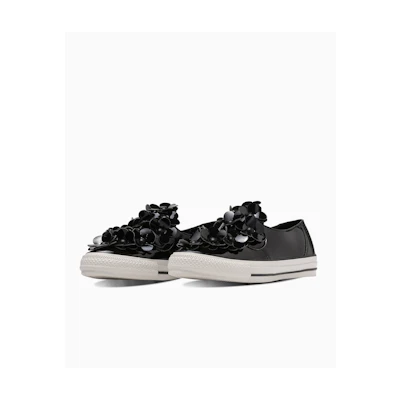 (W) Converse All Star Tokyo Bopper Flower Slip-On Sneakers Black