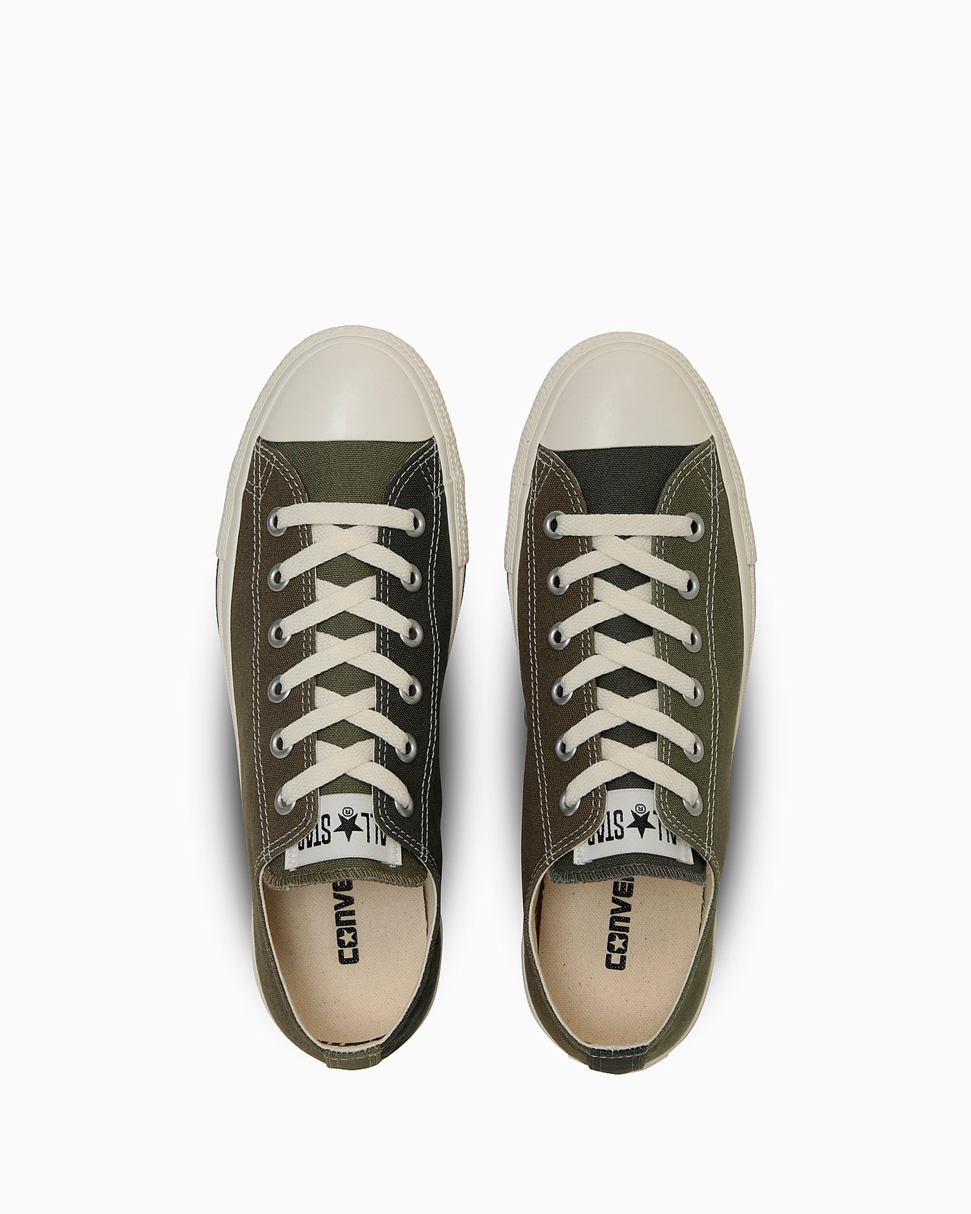 Lookbook (W) コンバース オールスター トーンパネル OX ロートップ スニーカー オリーブ 31315851