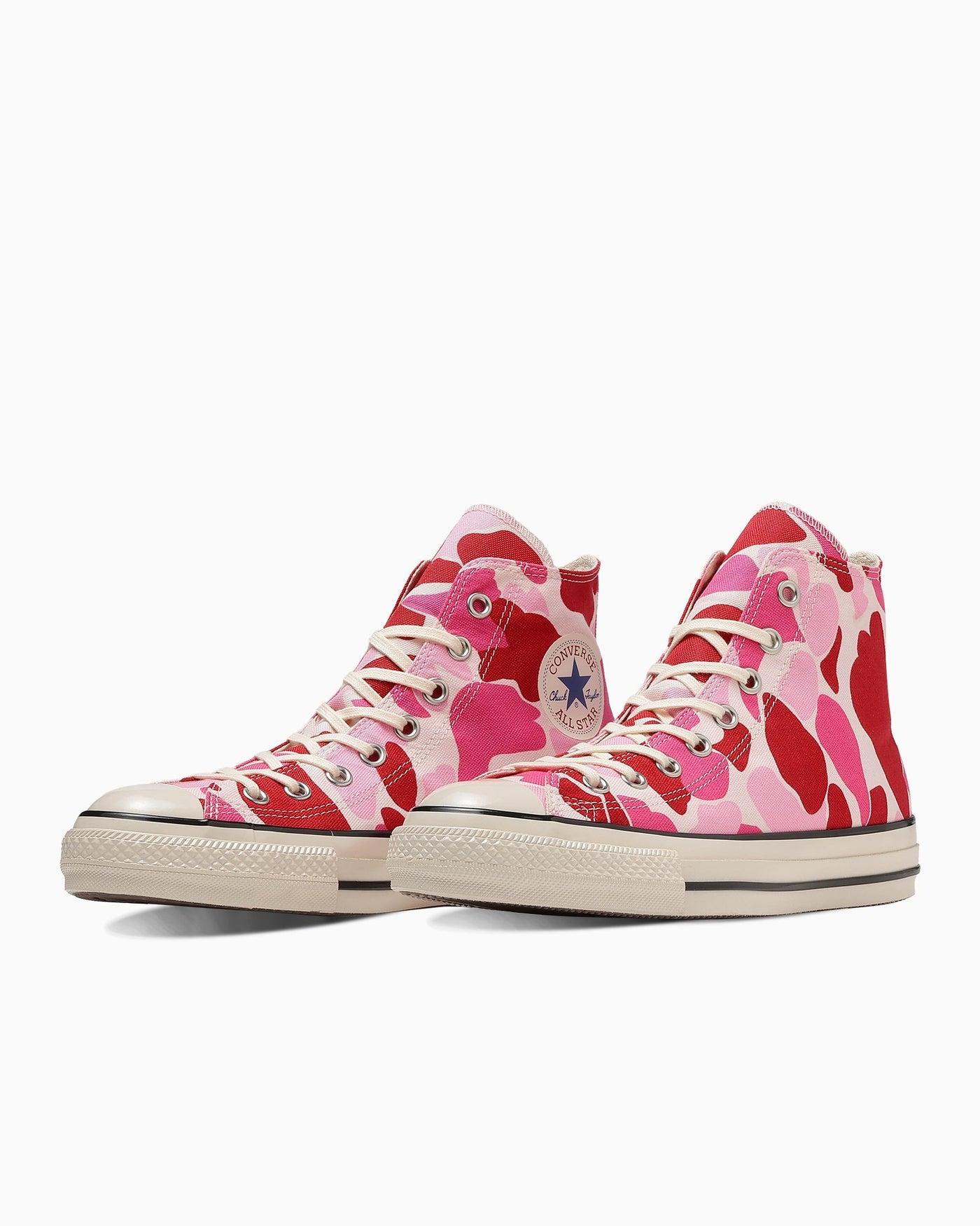 Converse All Star US 83 Camo Canvas High Top Sneakers Pink 31312610