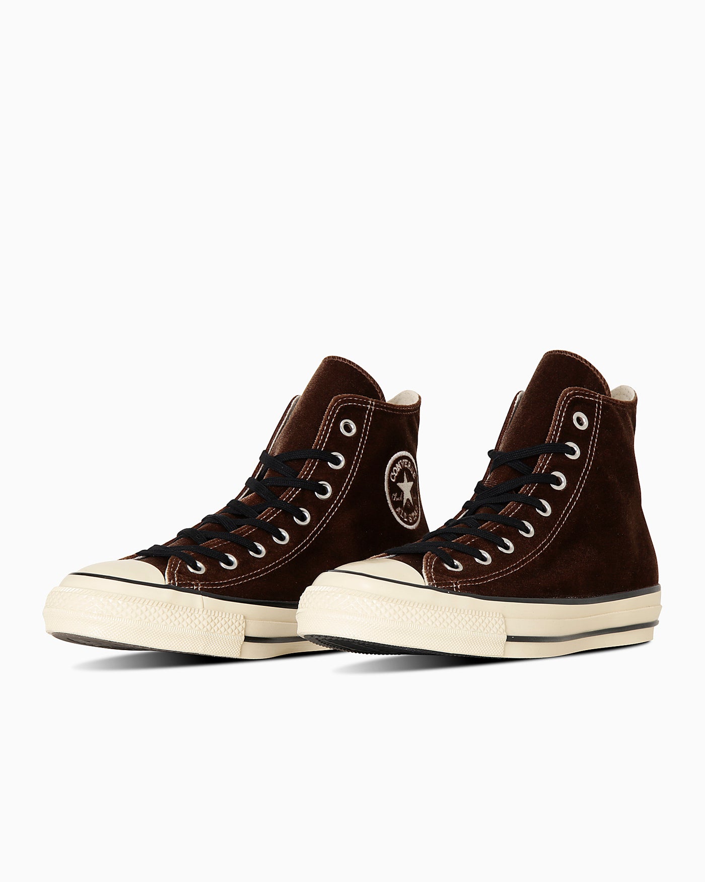 Converse All Star US Velvet High Top Sneakers Brown 31313320