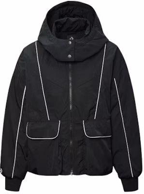 (Women) Converse Black Hooded Puffer Jacket 10020547-A01 Buy (Women) Converse Black Hooded Puffer Jacket 10020547-A01