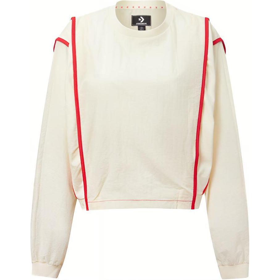 (Women) Converse Capsule Retro Colorblock Pullover Hoodie Off-White 10020992-281