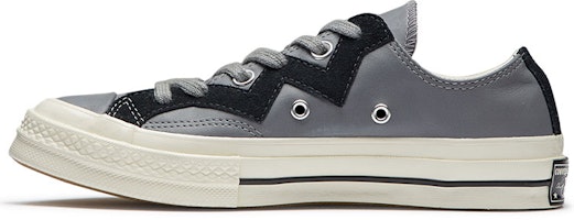 (Women) Converse Chuck 1970s Leather Low Top Grey Black 566137C (Women) Converse Chuck 1970s Leather Low Top Grey Black 566137C