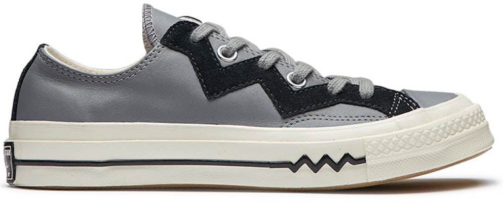 (W) 컨버스 척 70 레더 로우탑 그레이 블랙 (Converse Chuck 70 Leather Low Top Grey Black) 566137C Order (W) 컨버스 척 70 레더 로우탑 그레이 블랙 (Converse Chuck 70 Leather Low Top Grey Black) 566137C