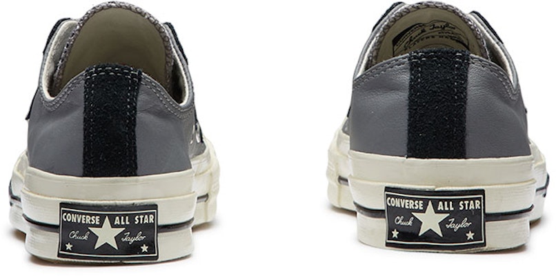 (W) 컨버스 척 70 레더 로우탑 그레이 블랙 (Converse Chuck 70 Leather Low Top Grey Black) 566137C Shop (W) 컨버스 척 70 레더 로우탑 그레이 블랙 (Converse Chuck 70 Leather Low Top Grey Black) 566137C