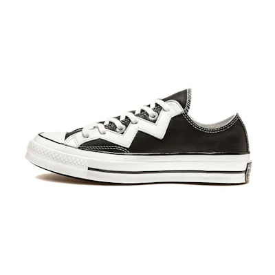 (W) Converse Chuck 1970s Mission-V Low Top White Jagged Stripe 'Black White'