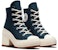 (W) Converse Chuck 70 De Luxe Tumit Tinggi 'Obsidian' A07565C
