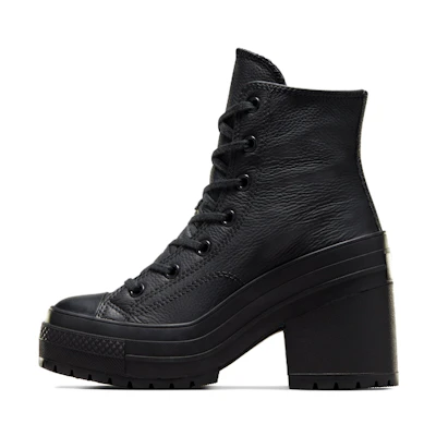 (W) Converse Chuck 70 De Luxe Heel Leather High 'Black'