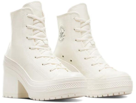 (Women) Converse Chuck 70 De Luxe Heel Leather High 'Egret' A07127C Lookbook (Women) Converse Chuck 70 De Luxe Heel Leather High 'Egret' A07127C