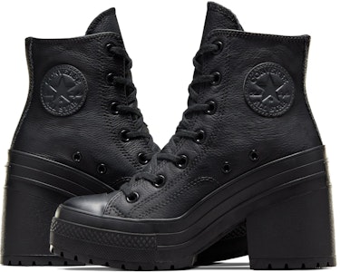 (W) Converse Chuck 70 De Luxe Heel Kulit Tinggi 'Hitam' A06145C Shop (W) Converse Chuck 70 De Luxe Heel Kulit Tinggi 'Hitam' A06145C