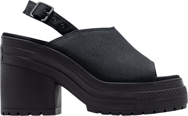 (Women) Converse Chuck 70 De Luxe Heel Platform Sandal 'Triple Black' A12567C Buy (Women) Converse Chuck 70 De Luxe Heel Platform Sandal 'Triple Black' A12567C