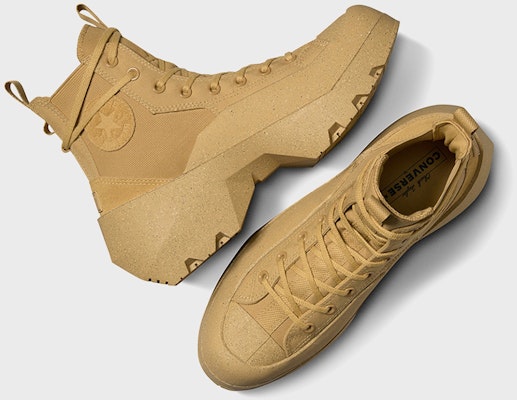 Converse Chuck 70 Geo Forma LS Hi Casual Shoes Khaki Yellow A06531C Shop Converse Chuck 70 Geo Forma LS Hi Casual Shoes Khaki Yellow A06531C
