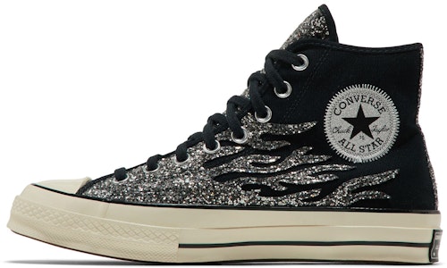 (W) Converse Chuck 70 High 'Archival Glitter Flame - Hitam Egret' 569387C Lookbook (W) Converse Chuck 70 High 'Archival Glitter Flame - Hitam Egret' 569387C