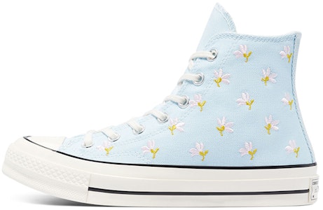 (W) 匡威Chuck 70高帮刺绣花卉印花-浅蓝色 570917C Buy (W) 匡威Chuck 70高帮刺绣花卉印花-浅蓝色 570917C