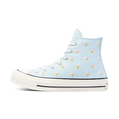 (W) Converse Chuck 70 High 'Embroidered Floral Print - Chambray Blue'