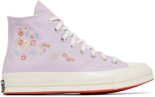 (Women) Converse Chuck 70 High 'Embroidered Floral Print - Pale Amethyst' A01584C (Women) Converse Chuck 70 High 'Embroidered Floral Print - Pale Amethyst' A01584C