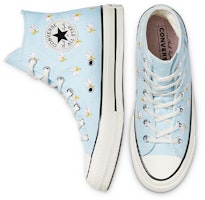 (W) チャック70 ハイ "花刺繍シャンブレーブルー" 570917C Purchase (W) チャック70 ハイ "花刺繍シャンブレーブルー" 570917C