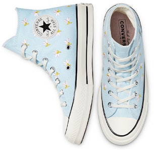 (W) 匡威Chuck 70高帮刺绣花卉印花-浅蓝色 570917C Purchase (W) 匡威Chuck 70高帮刺绣花卉印花-浅蓝色 570917C