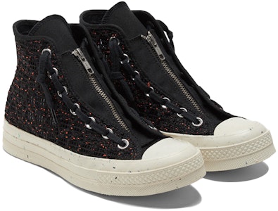 (W) Converse Chuck 70 Tinggi 'Speckled Black Crochet' 570784C Lookbook (W) Converse Chuck 70 Tinggi 'Speckled Black Crochet' 570784C