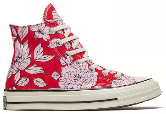 (W) チャック70 ハイ "ビンテージ花柄 - レッド" 568373C Order (W) チャック70 ハイ "ビンテージ花柄 - レッド" 568373C