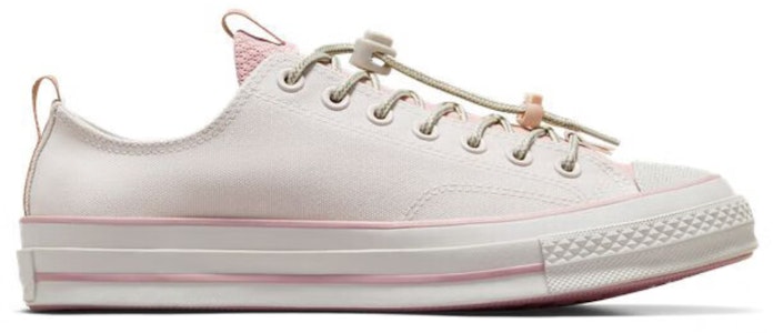 (W) Converse Chuck 70 Ox Putih Vintage/Static Pink Kasut Santai Putih Merah Jambu A10081C Order (W) Converse Chuck 70 Ox Putih Vintage/Static Pink Kasut Santai Putih Merah Jambu A10081C