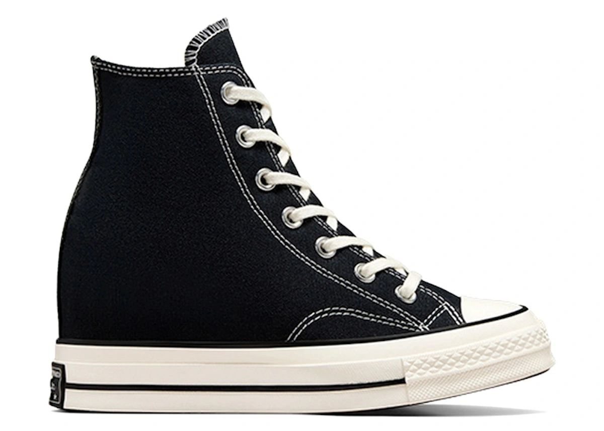 (Women) Converse Chuck 70 Wedge Platform High 'Black Egret'