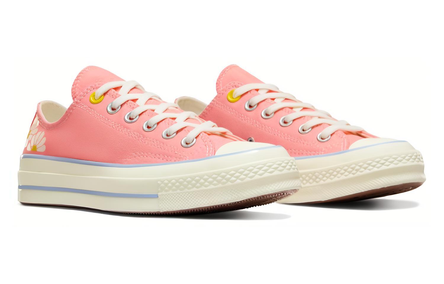 Lookbook (W) Converse Chuck 70s Daisy 'Pink White' Sepatu Pink Putih A09107C